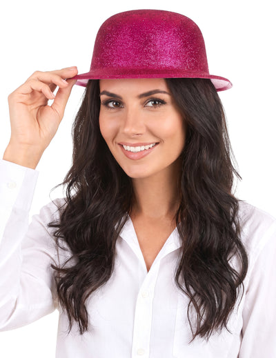 Pălărie sclipitoare pentru adulți Fuschia