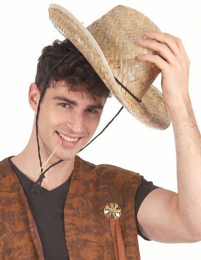 Pălărie de paie pentru adulți Dallas Bull