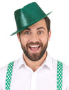 Pălărie de sclipici verde pentru adulți