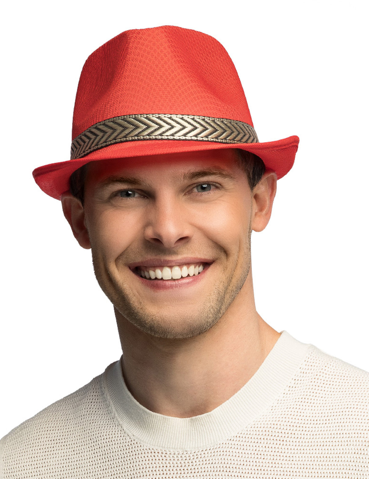 Pălărie borsalino disco roșu adult