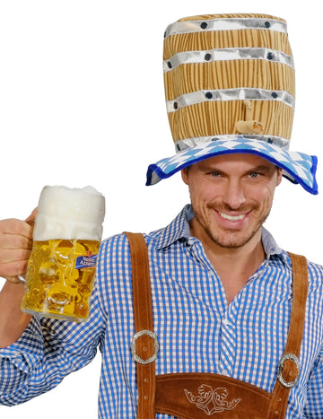 Chapeau tonneau de bière Bavarois adulte