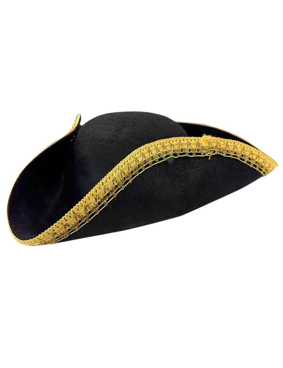 Vedere din profil a pălăriei tricorne pentru adult