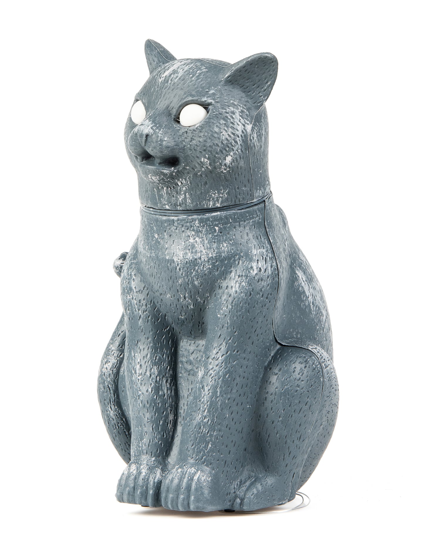 Pisică neagră strălucitoare, sunet și ochi strălucitori 30 cm