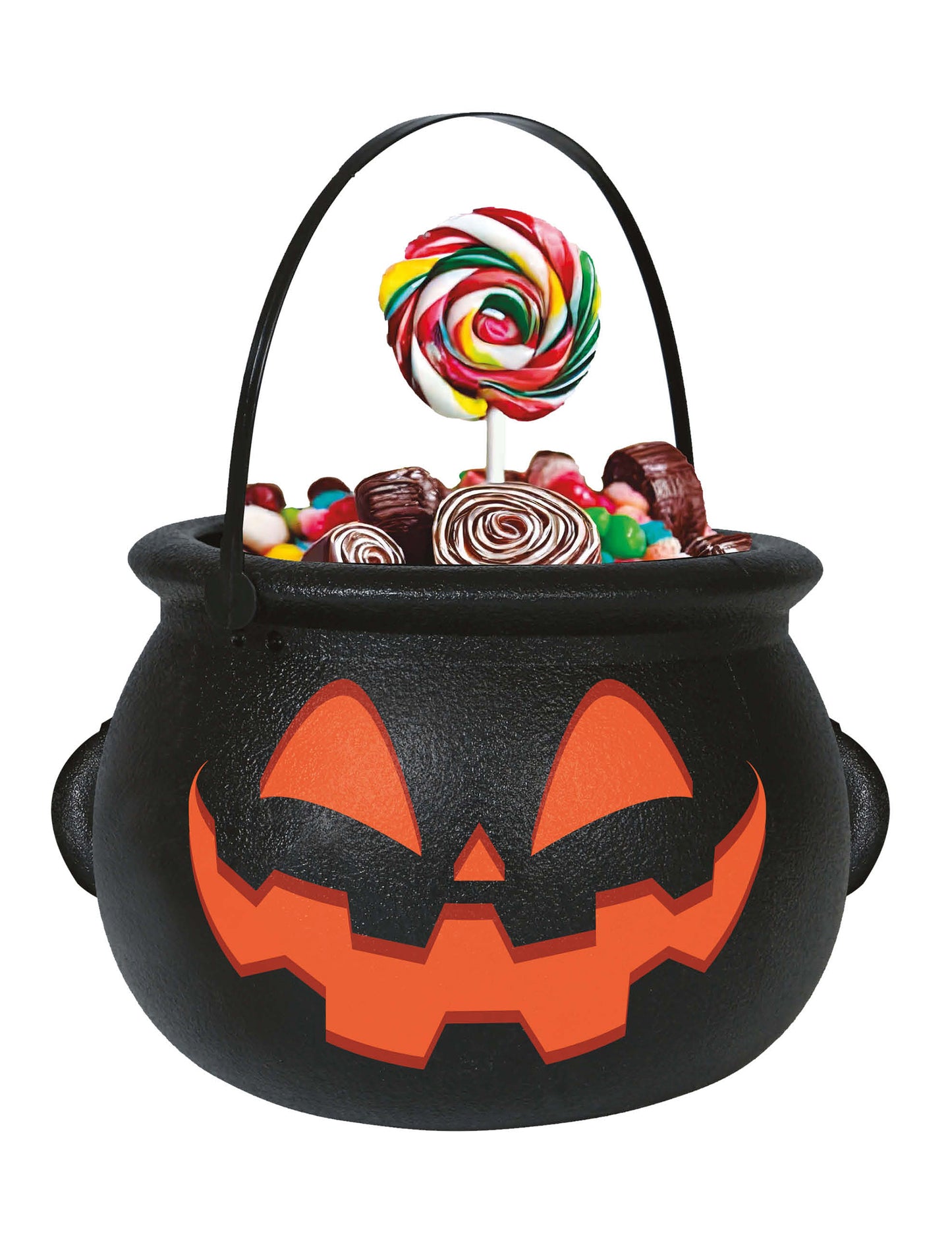 Cazan negru de dovleac 16 cm