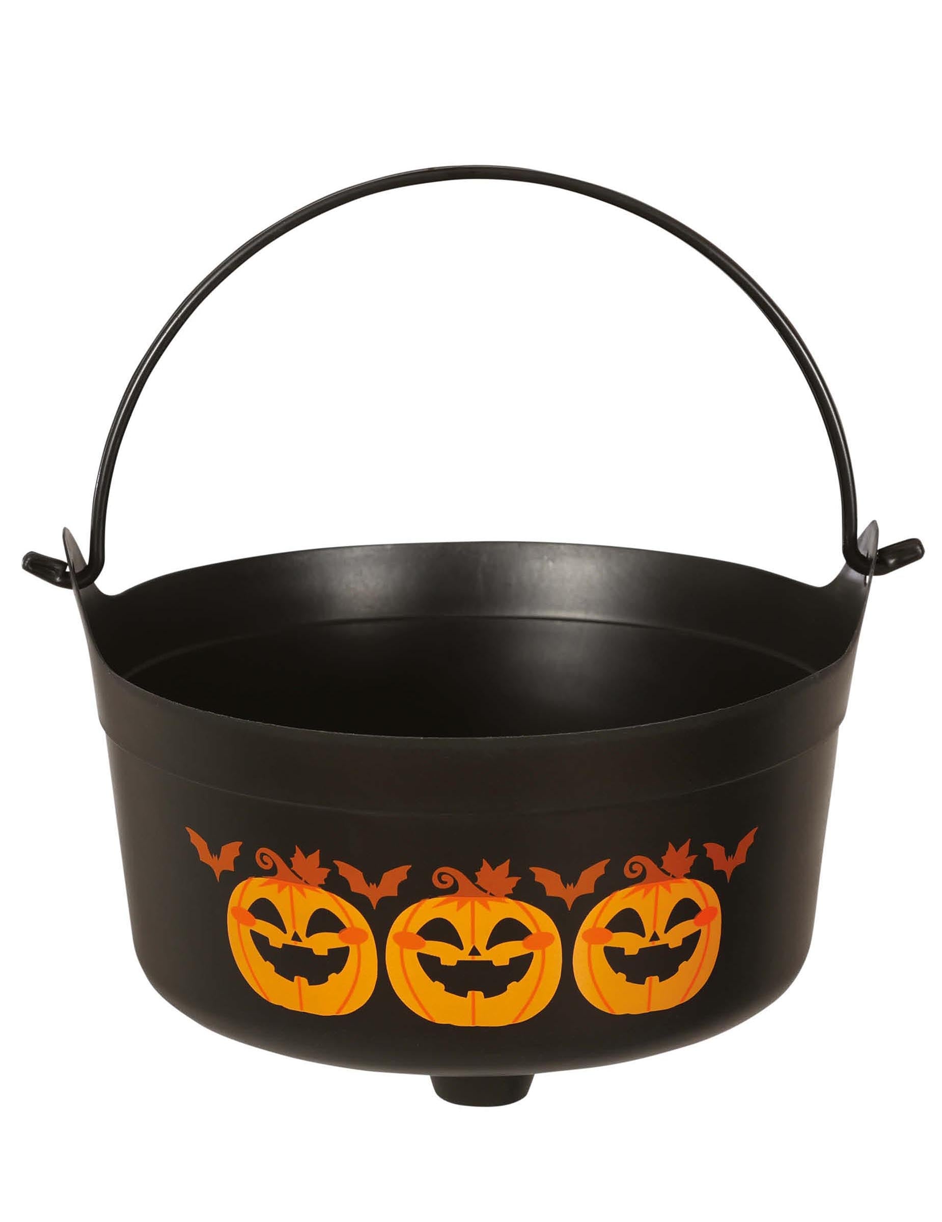Vue d'ensemble du chaudron citrouilles Halloween