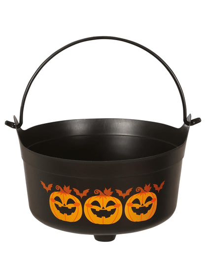 Vue d'ensemble du chaudron citrouilles Halloween