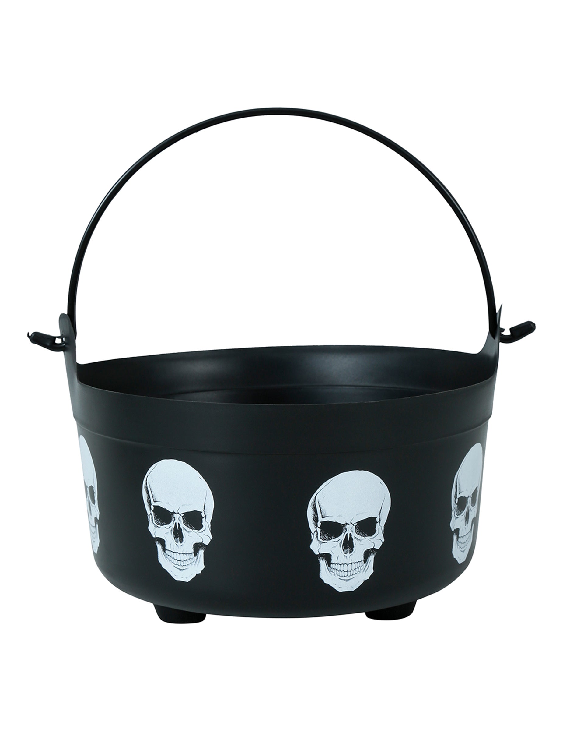 Vue de face du chaudron tête de morts