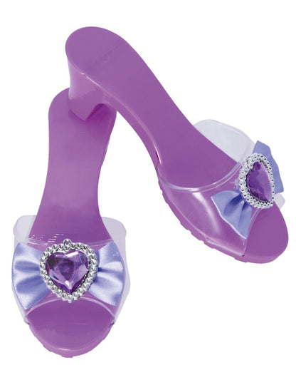 Pantofi de prințesă mov pentru copii 