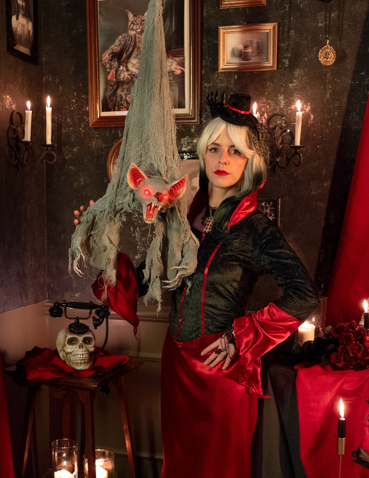 Hanging Bat animat 100 cm