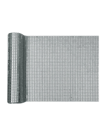 Traversă masă glob disco argintiu 27 cm x 2,5 m