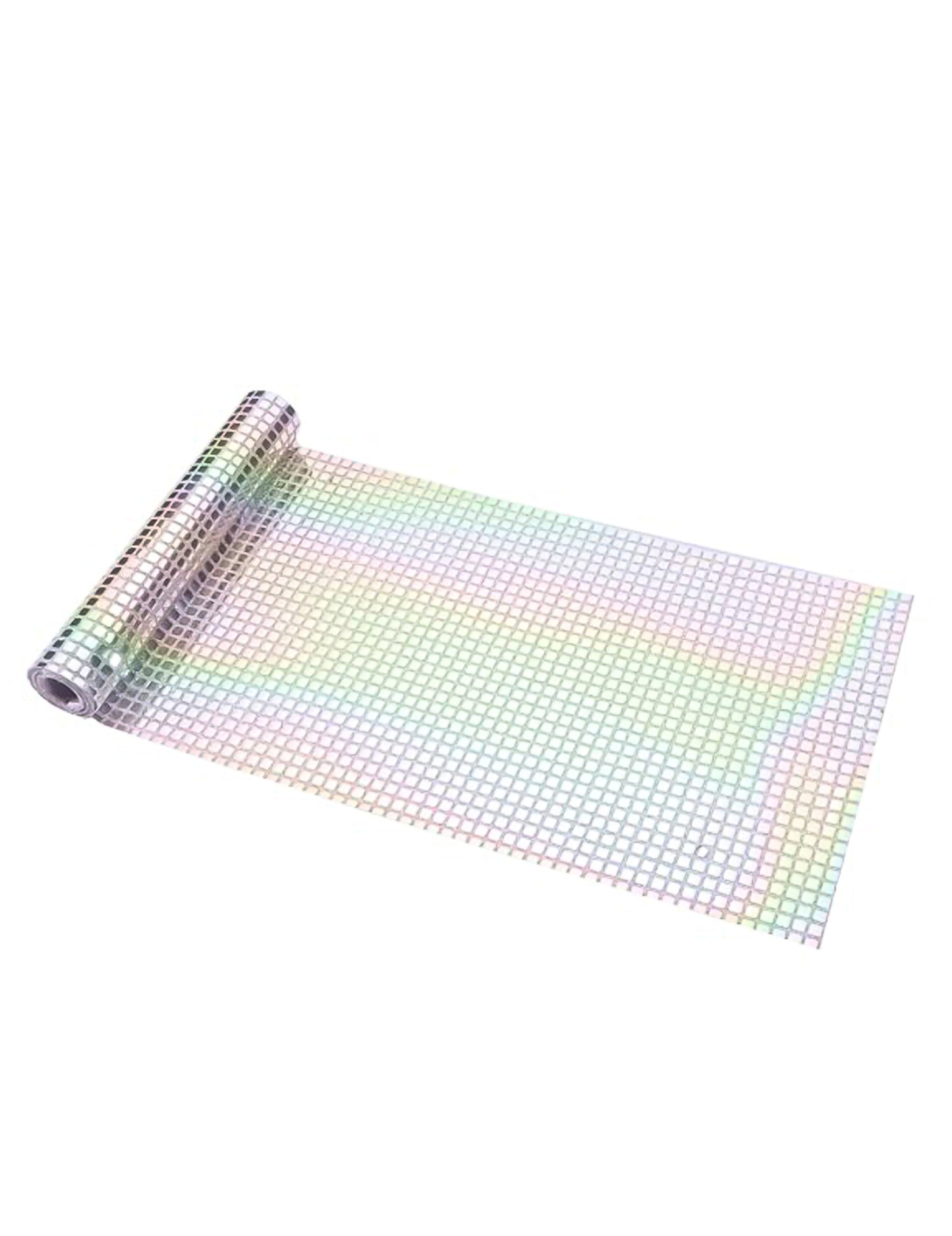 Chemin de table disco effet boule à facette irisé 3 m