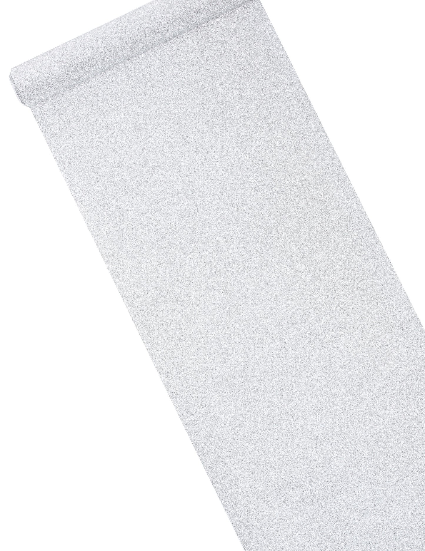 Calea de masă de argint cu sclipici 28 cm x 5 m