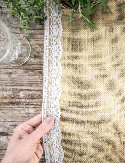 Tabel de iută granițe de tabel 28 cm x 2,75 m