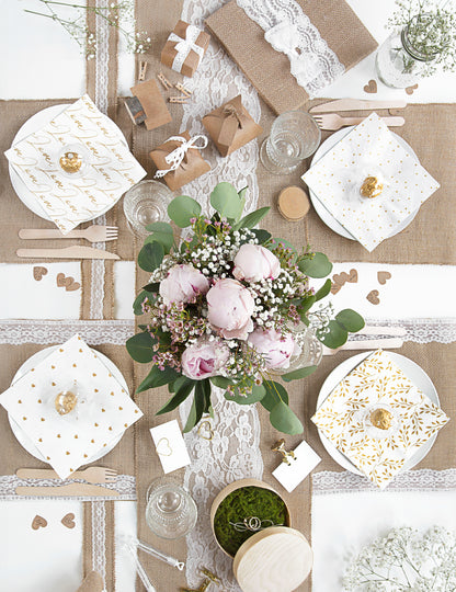 JUT Table Table Center Lace 28 cm x 2,75 m