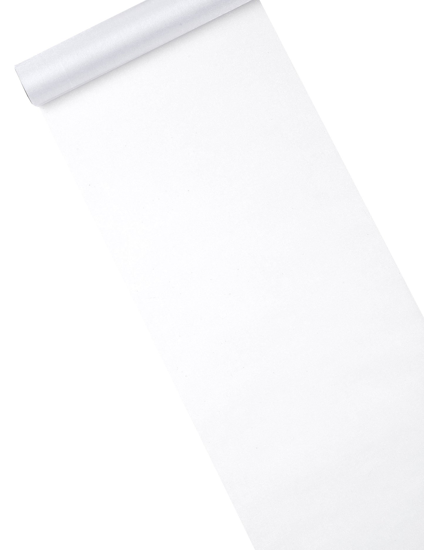 Tabel strălucitor de organza albă 28 cm x 5 m