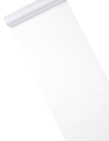 Tabel strălucitor de organza albă 28 cm x 5 m