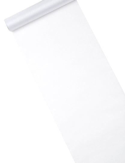 Tabel strălucitor de organza albă 28 cm x 5 m