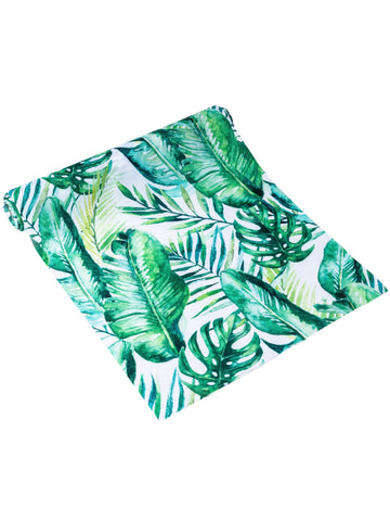 Șervețel de masă luxos cu frunze tropicale, 28 cm x 5 m pentru nuntă