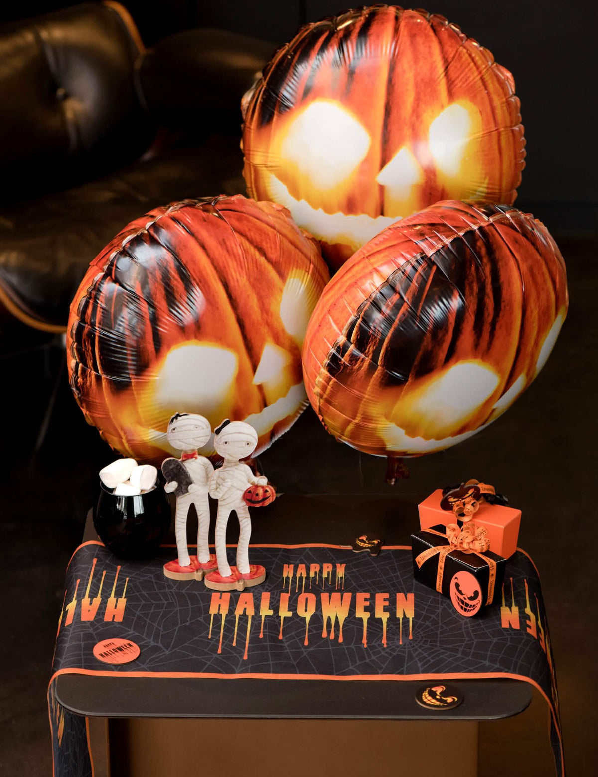 Traversă de masă Ghost negru 30 cm x 5 m