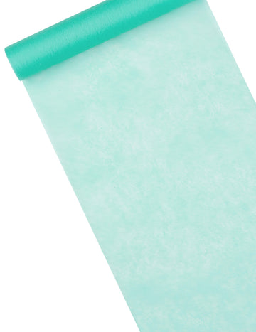 Traversă de masă nețesută, culoare mentă, 29 cm x 10 m pentru nuntă