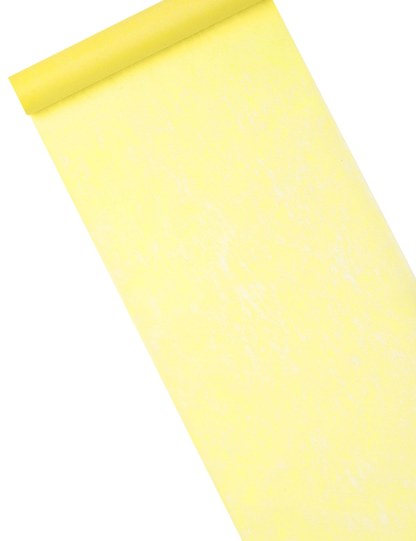 Chemin de table intissé pour fête jaune vif