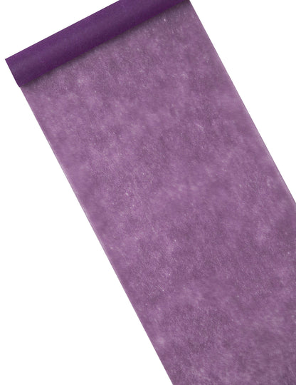 Chemin de table intissé violet prune