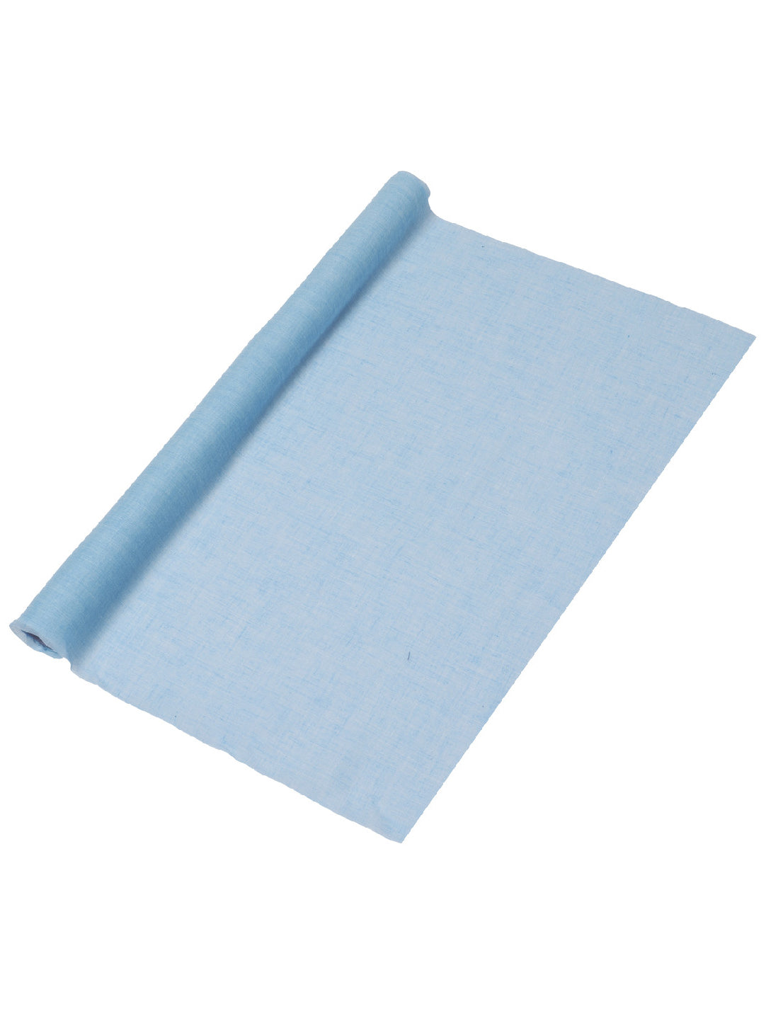 Covor de masă din muselină albastru deschis 48 cm x 5 m pentru botez