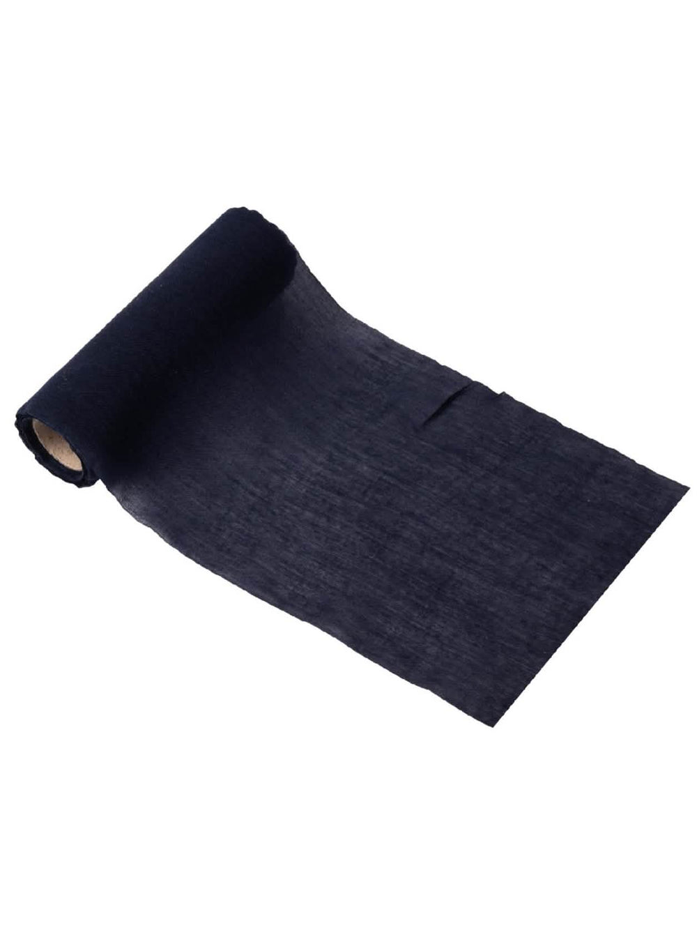 Traversă de masă din muselină pentru nuntă, albastru marine elegant