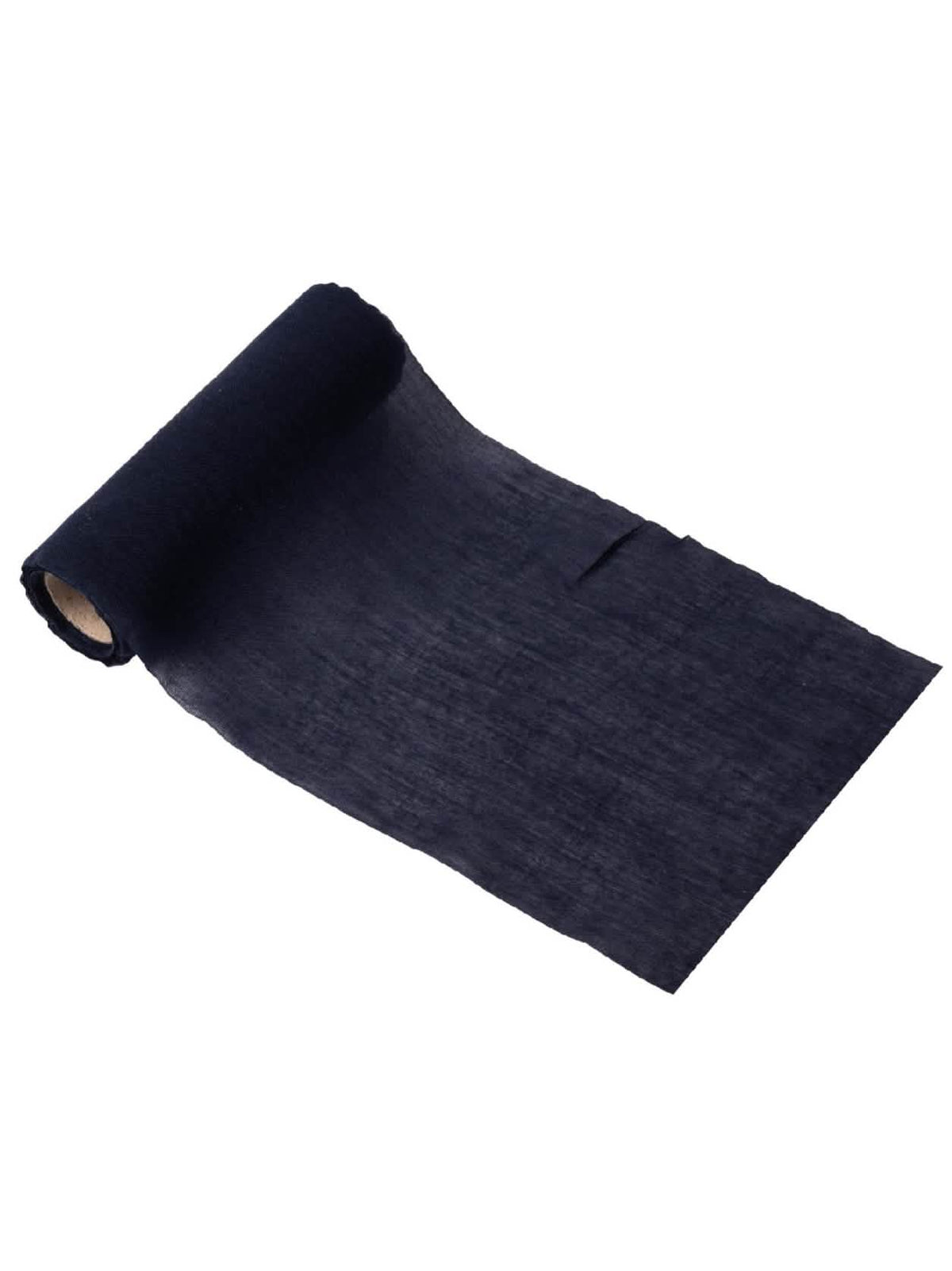Traversă de masă din muselină pentru nuntă, albastru marine elegant