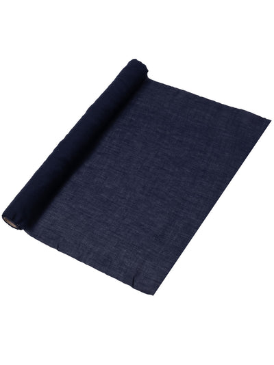 Covor de masă din muselină bleumarin 48 cm x 5 m pentru nuntă