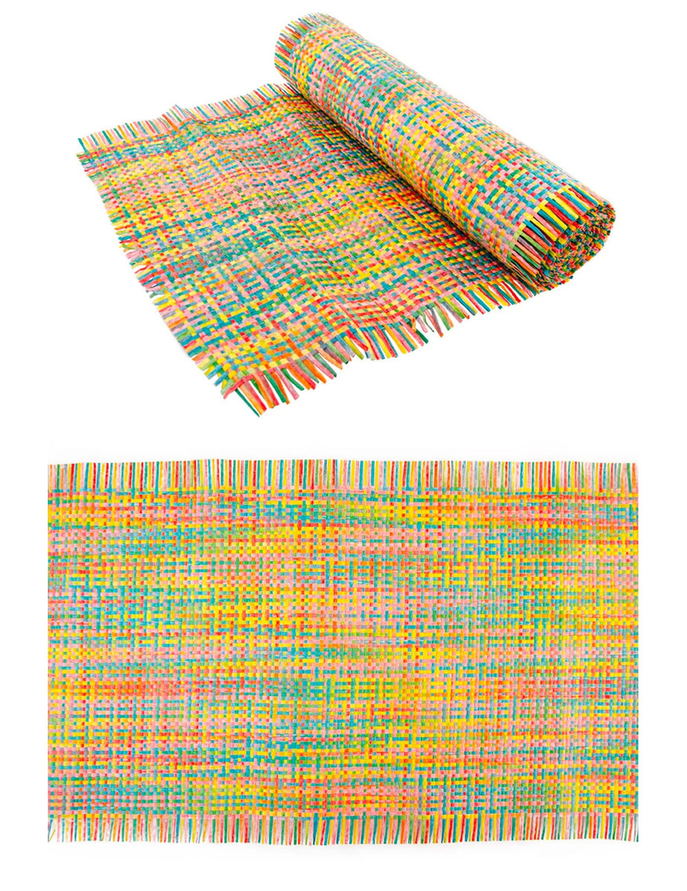 Față de masă tip rogojină pentru petrecere mexicană multicolor