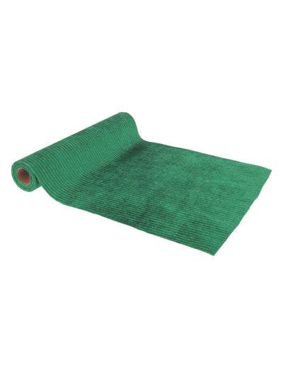 Traversă de masă cu dungi strălucitoare catifea verde închis și argintiu 28 cm x 3 m