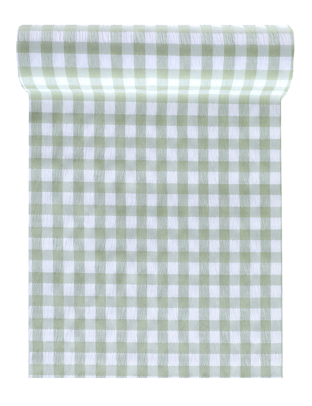 Chemin de table vichy menthe en polyester