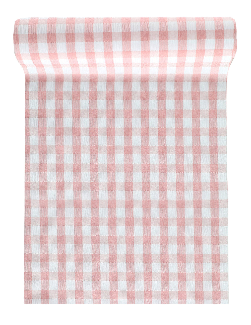 Chemin de table vichy guinguette rose