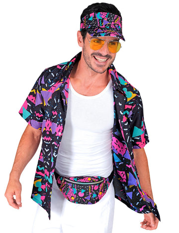 Cămașă cu model negru pentru adulți