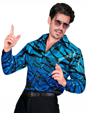 Cămașă de paiete Blue Wave pentru bărbați