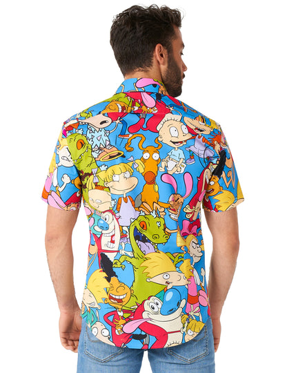 Vue de dos de la chemise dessin animés 90's Nickelodeon™