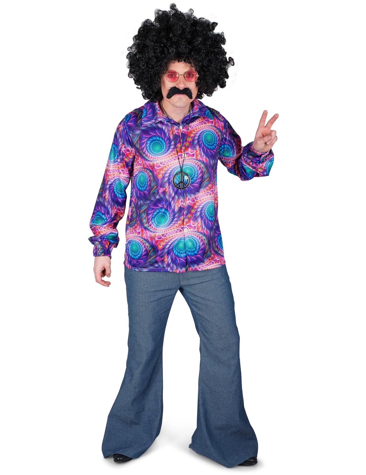Cămașă hippie psihedelică pentru bărbați
