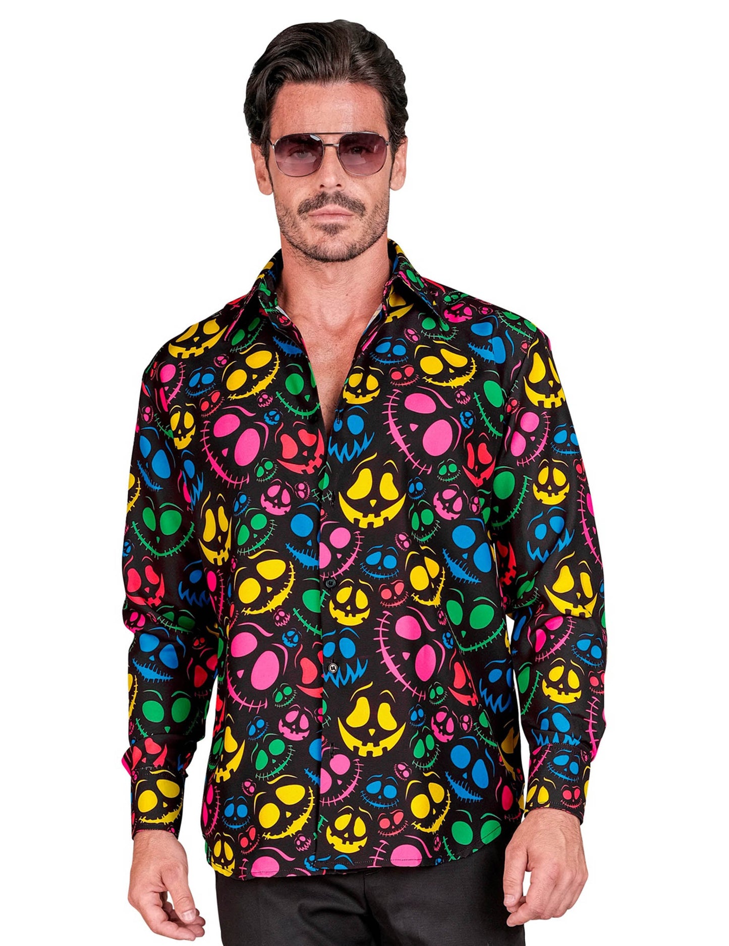 Chemise fantômes fluo pour homme