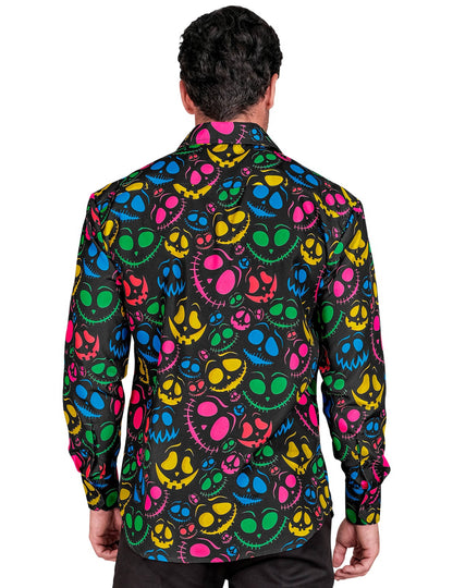Chemise fantômes fluo pour homme