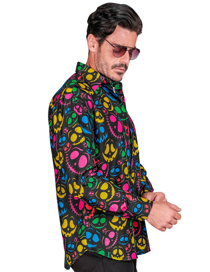 Chemise fantômes fluo pour homme