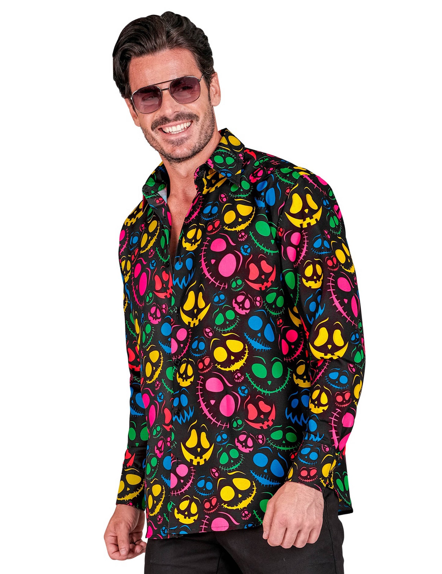 Chemise fantômes fluo pour homme