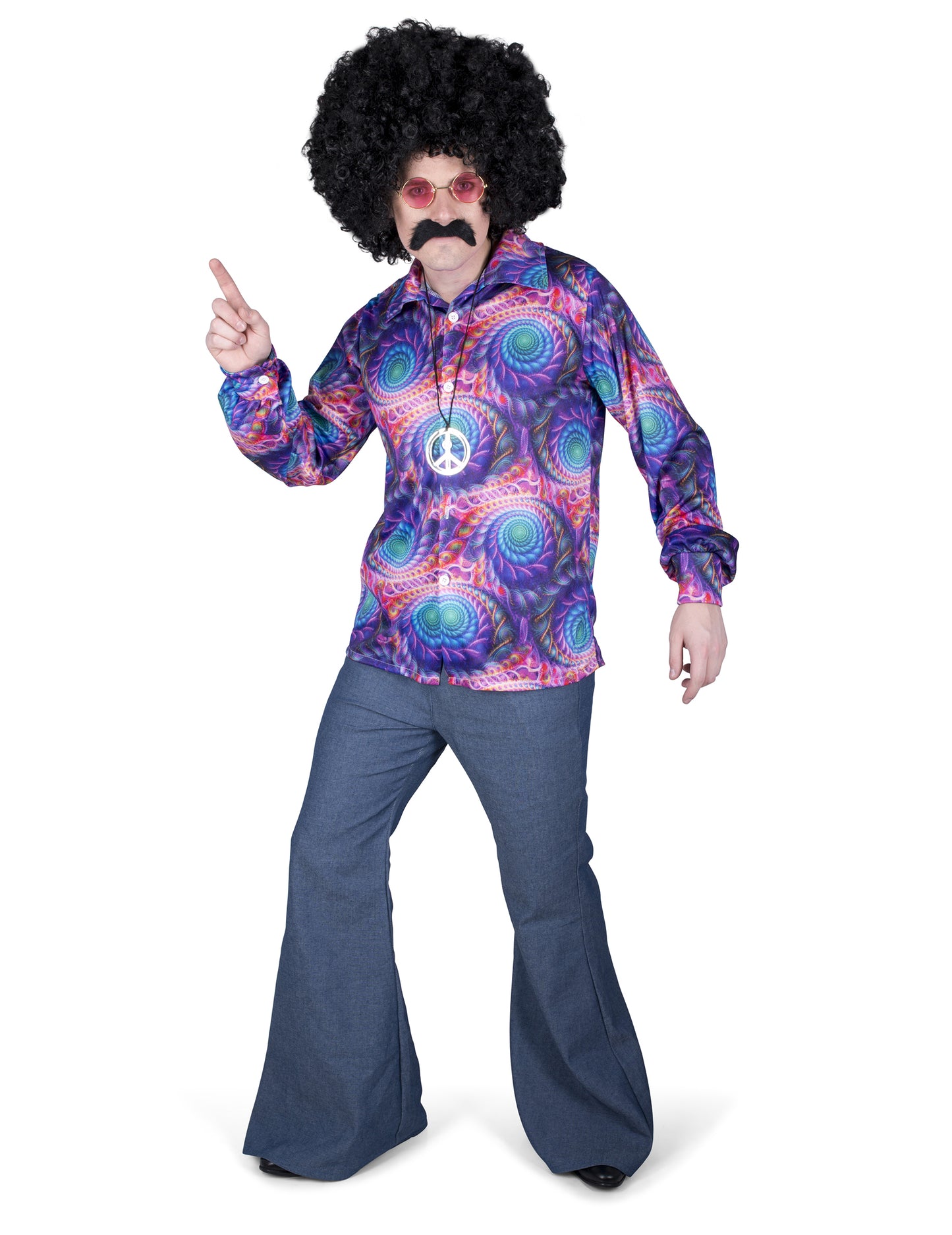 Cămașă hippie psihedelică pentru bărbați