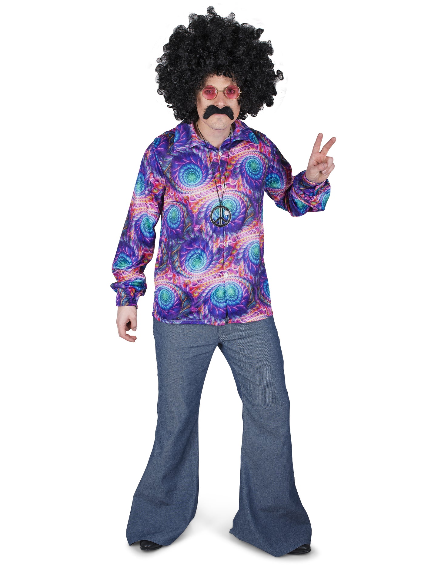 Cămașă hippie psihedelică pentru bărbați
