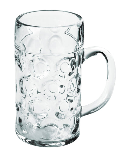 Halbă de bere transparentă 1 L