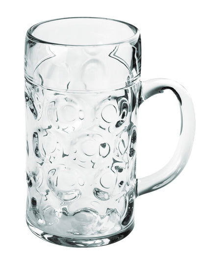 Halbă de bere transparentă 1 L