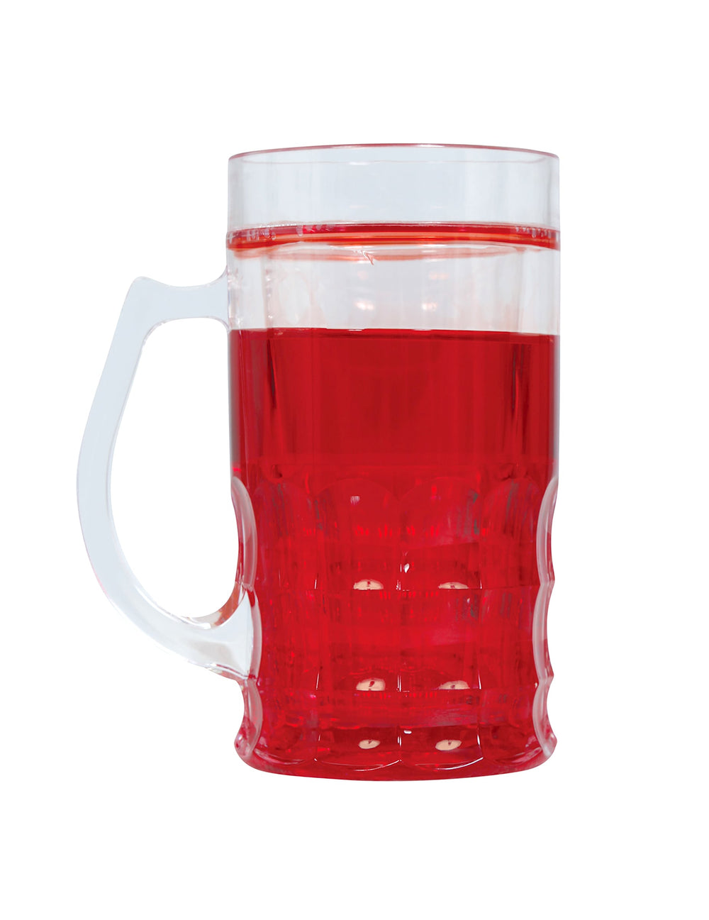 Vue de profil de la chope de bière sanglante
