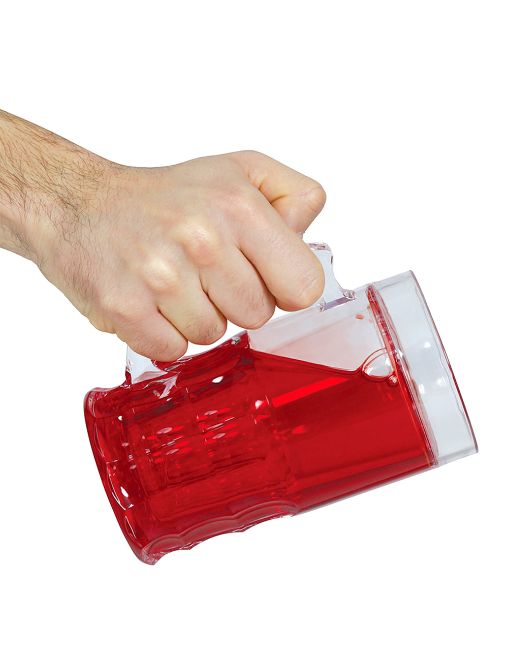 Mise en situation de la chope de bière sanglante