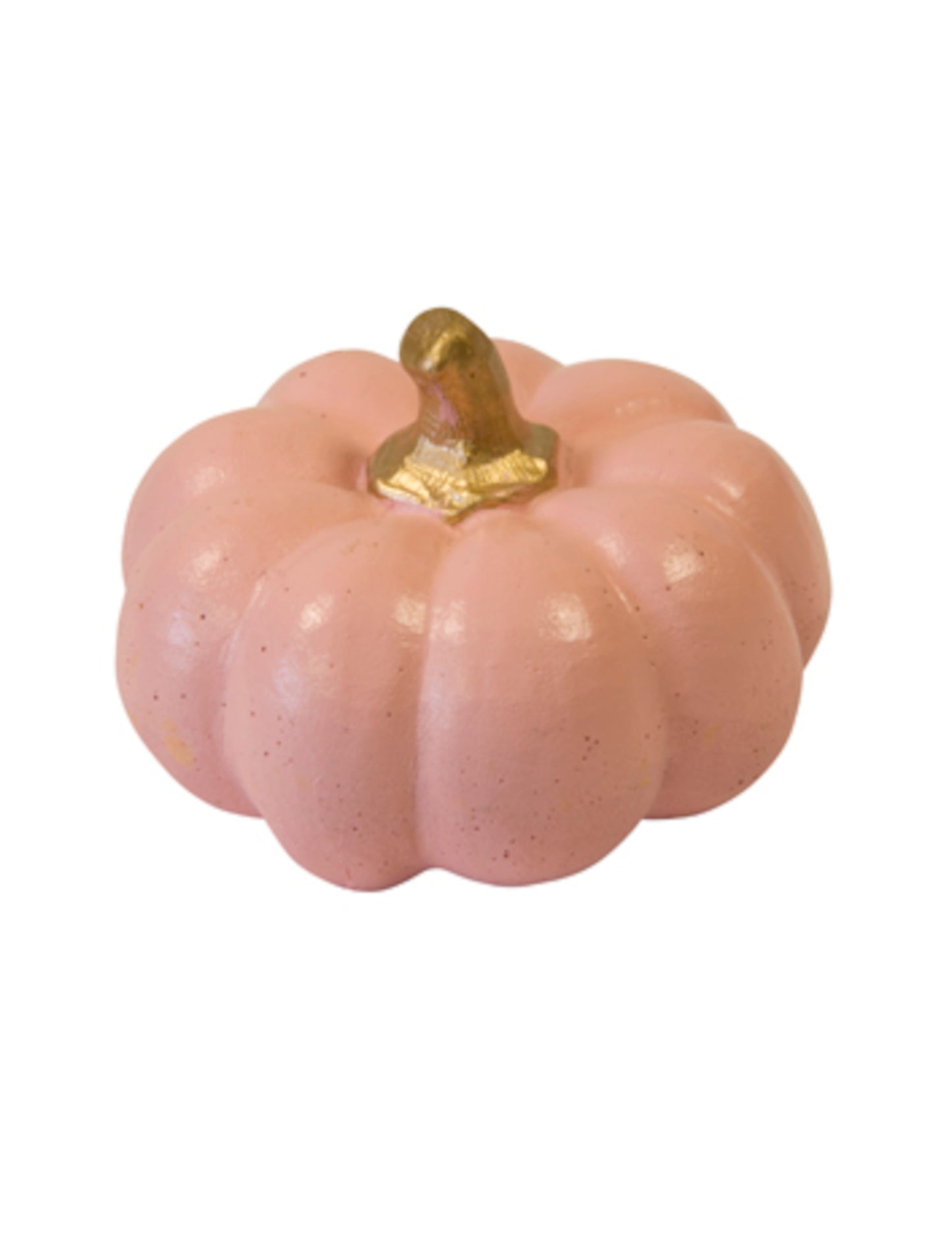 Dovleac din rășină roz și auriu 6.5 cm pentru Halloween