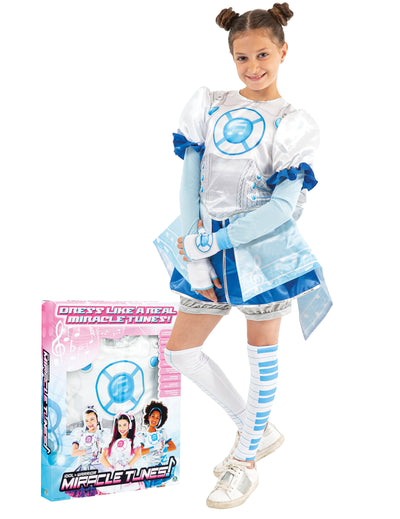 Set lux de costum Jasmine Miracle Tunes pentru fete, albastru și alb